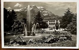 WIGGIS - HÔTEL GLARNERHOF MIT VOLKSGARTEN - OLTIMER 1930