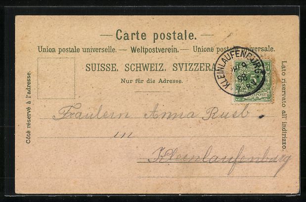 Cartoline postali: Litho Rigi, Blick auf Kulm, Eisenbahn in – Usato da Berlin venduto da bartko-reher 1