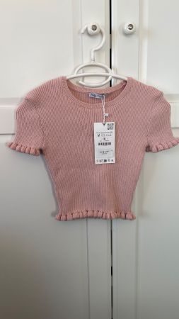 Zara Strickoberteil, rosa, Grösse M, neu mit Etikett!