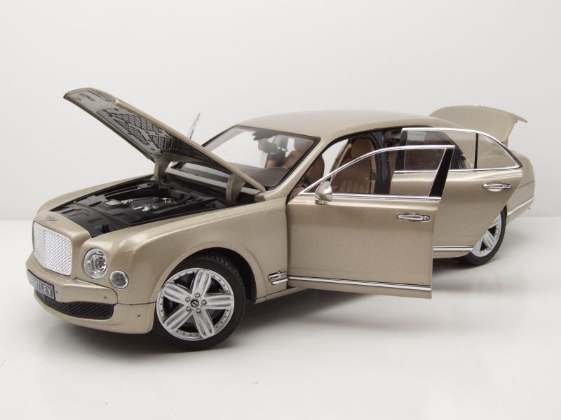Bentley Modellini d'auto: BENTLEY MULSANNE GOLD 1:18 RASTAR – Nuovo e nell'imballaggio originale da Suhr venduto da Moebelsiralfred 2