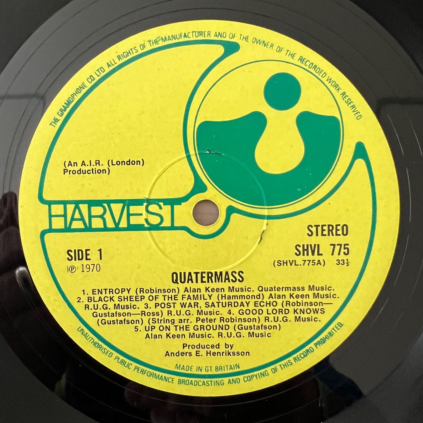 Schallplatten: Quatermass - Same / 1. UK-Press. 1970 - Very nice Copy – Gebraucht aus Gais von soundcave57 1