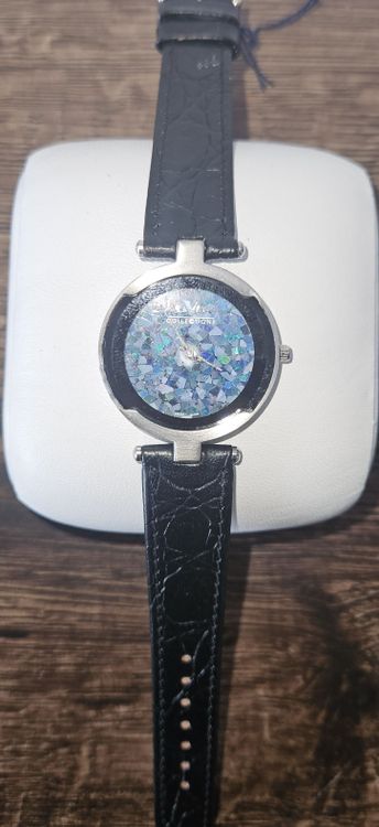 Montre Femme Vintage Arbre De Noël – Quartz – Cadran Vert/blanc – 26mm – Neuve