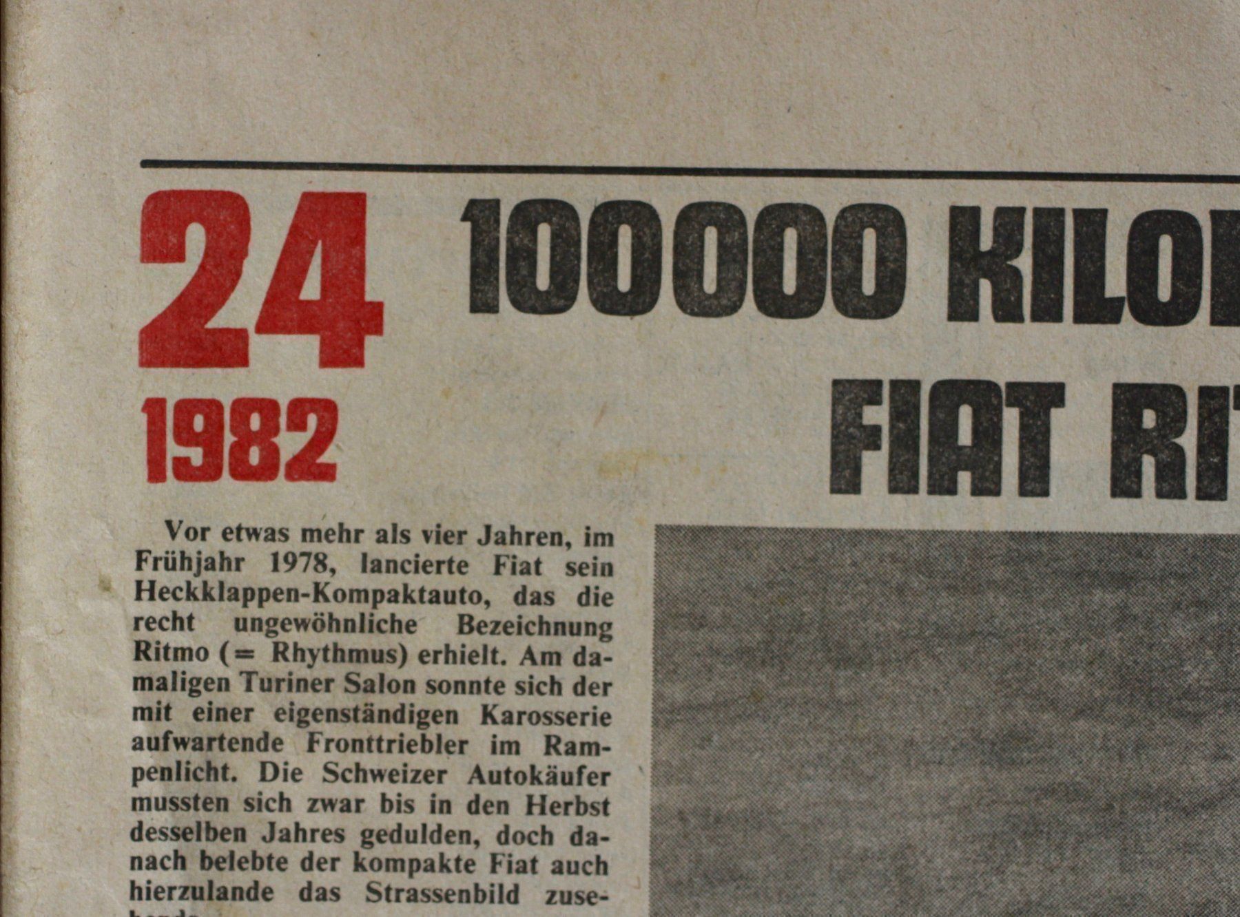 Zeitschriften & Magazine: Fiat Ritmo Testbericht 1982 – Gebraucht aus Altstätten SG von alpalfa 1
