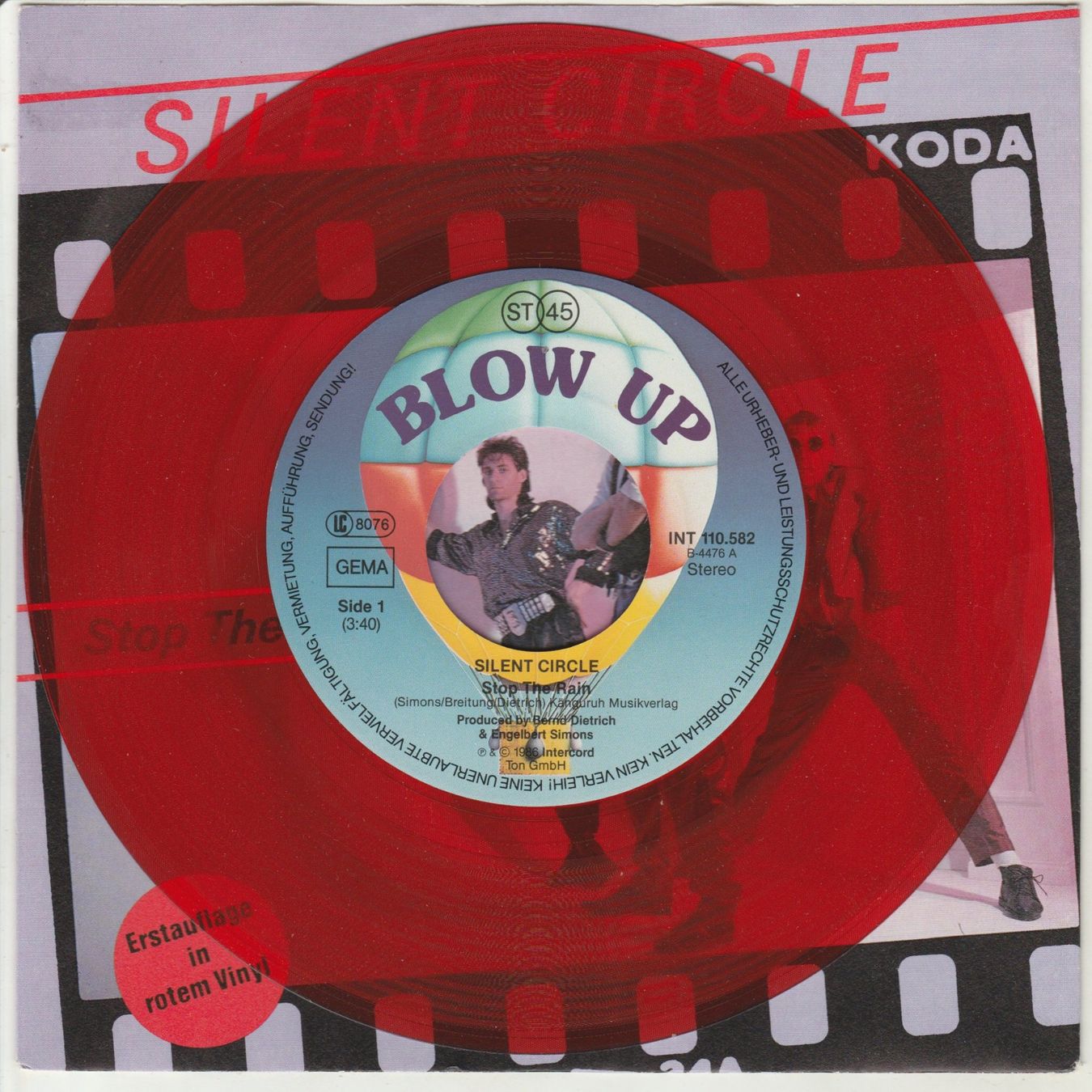 Dischi in vinile: Silent Circle - Stop the Rain 7" Red Vinyl 1986 – Usato da Tübach venduto da JamesStone