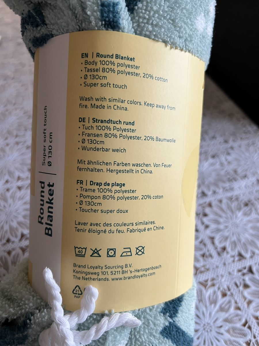 Teli da bagno: Strandtuch rund 130 cm neu – Usato da Chur venduto da van_hnc6 2
