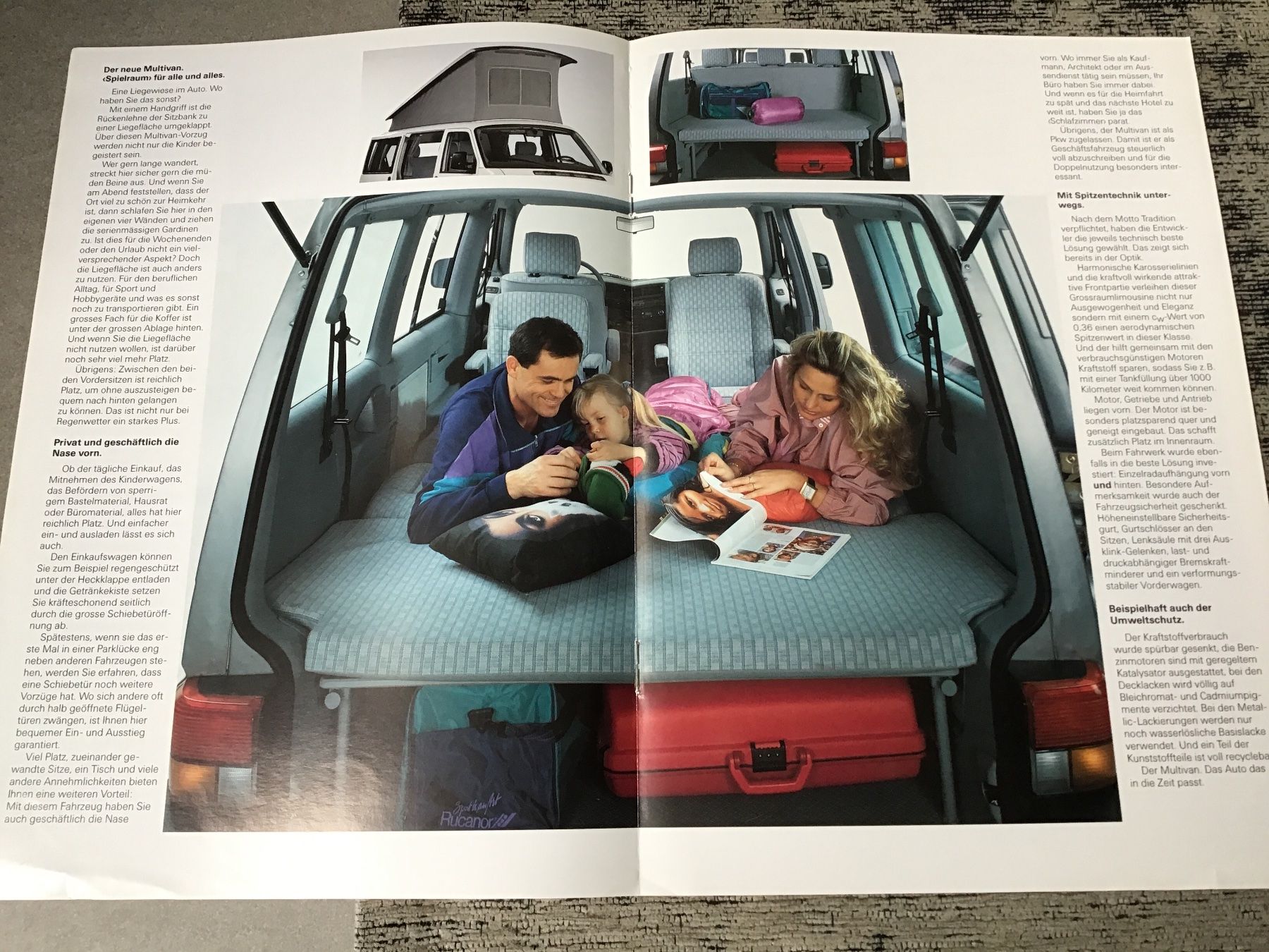 VW Documents: VW Multivan Verkaufsprospekt 8 Seiten August 1991 – D'occasion à Scherzingen par Starseller62 2