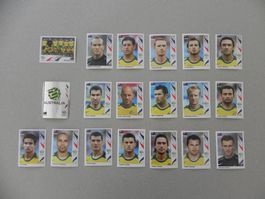 Panini Fussball WM 2006 Fehlliste Australien 416-34 Komplett