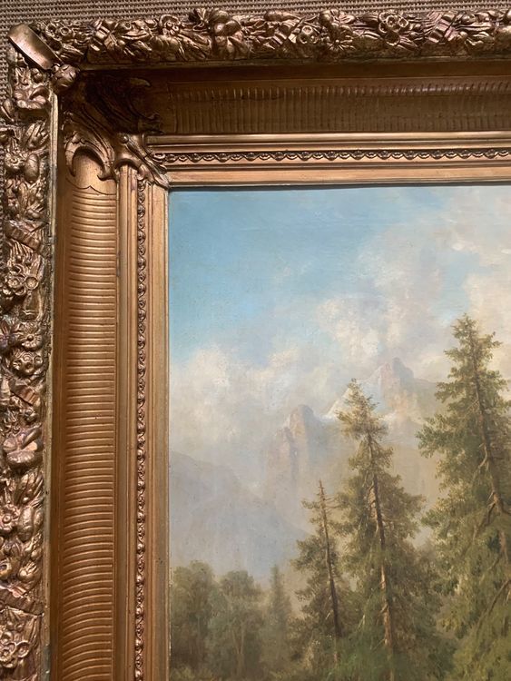 Altes grosses oelgemaelde Albert Lang 18471933 Kaufen auf Ricardo