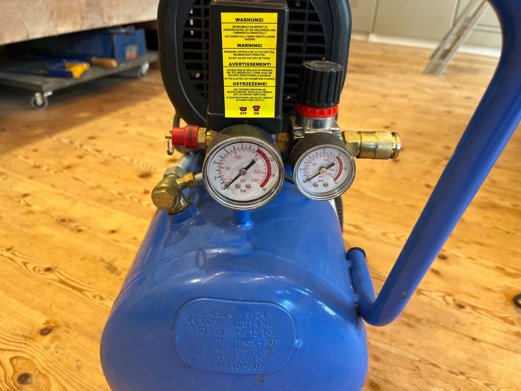 Compressori: Okay Power Kompressor 24L, top Zustand – Usato da Benken SG venduto da Netzton 2