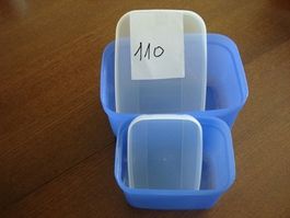 2 blaue Tupperware Behälter für Lebensmittel, Top!
