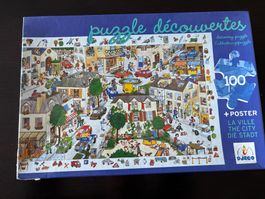 Die Stadt   Puzzle mit Poster, 100 Teile