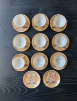Vintage Kaffeetassen Set,Geisha Design, 12 teilig,Top!
