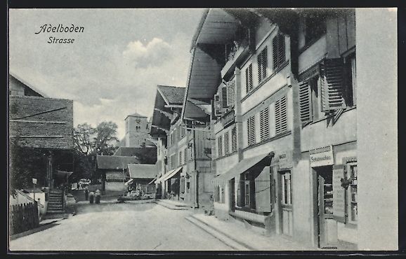 Cartes postales: AK Adelboden, Blick in Strasse – D'occasion à Berlin par bartko-reher