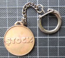 Alter Stock Brandy Schlüsselanhänger
