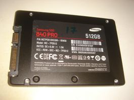 1 stück 512gb ssd. Samsung 840 pro. Getestet.