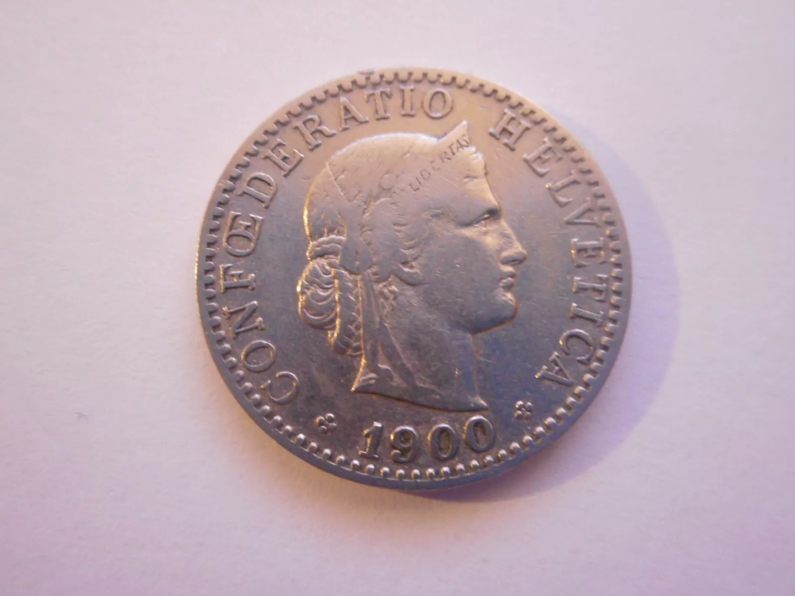 Tutti le monete: 20 Rp. 1900 – Usato da Kriegstetten venduto da pizlad2010