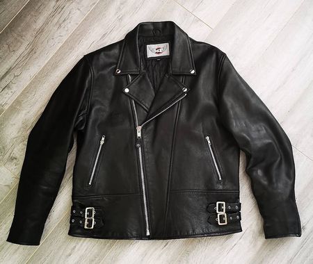 Veste style motard noire L/XL