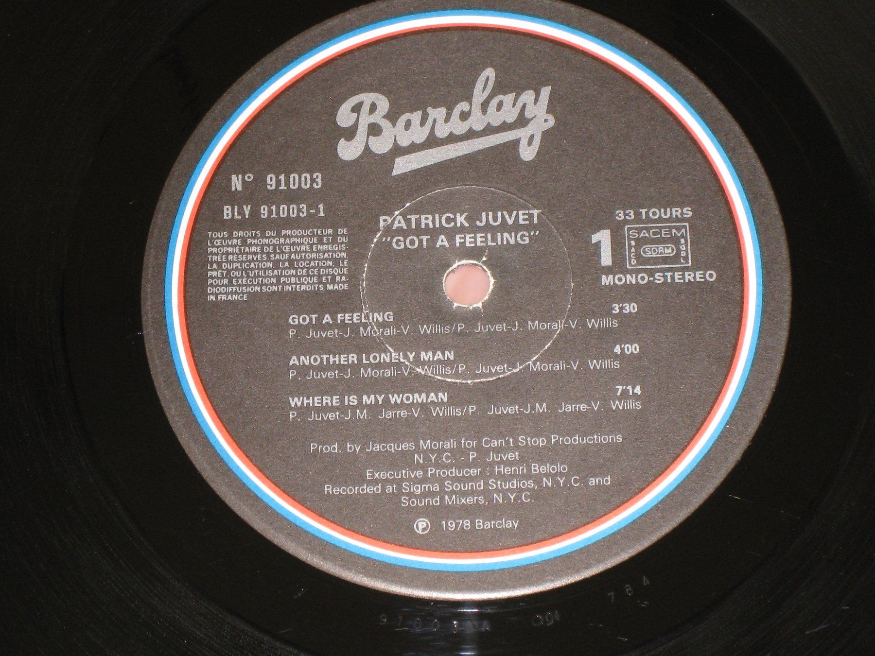 Dischi in vinile: LP - PATRICK JUVET - GOT A FEELING – Usato da Steckborn venduto da Quo7 1