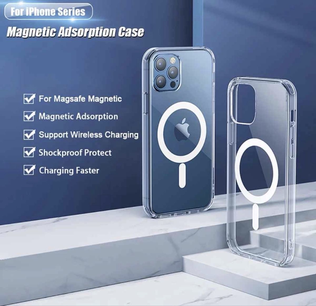Apple Cover & Protezioni schermo: Magnetic Adsorption Case for iPhone 13 pro max – Nuovo e nell'imballaggio originale da Neuchâtel venduto da sui_jcg9