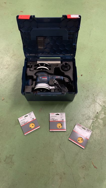 Bosch stofkast en filter geschikt voor GEX 125-150 AVE Professional