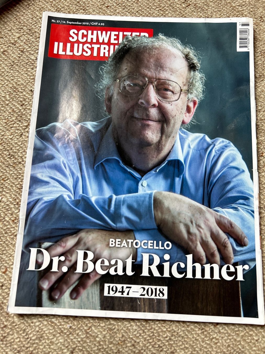 Zeitschriften & Magazine: Schweizer Illustrierte 14.9.2018 beat Richner Beatocello – Gebraucht aus Champfèr von Rothli