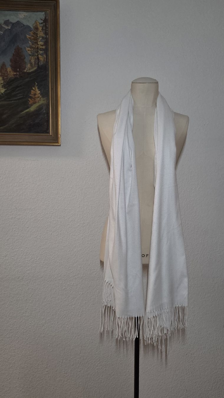 Foulard & Sciarpe: Zwei Div. Schals, Braun & Weiss – Usato da Kreuzlingen venduto da MeinKleinesAtelier 3