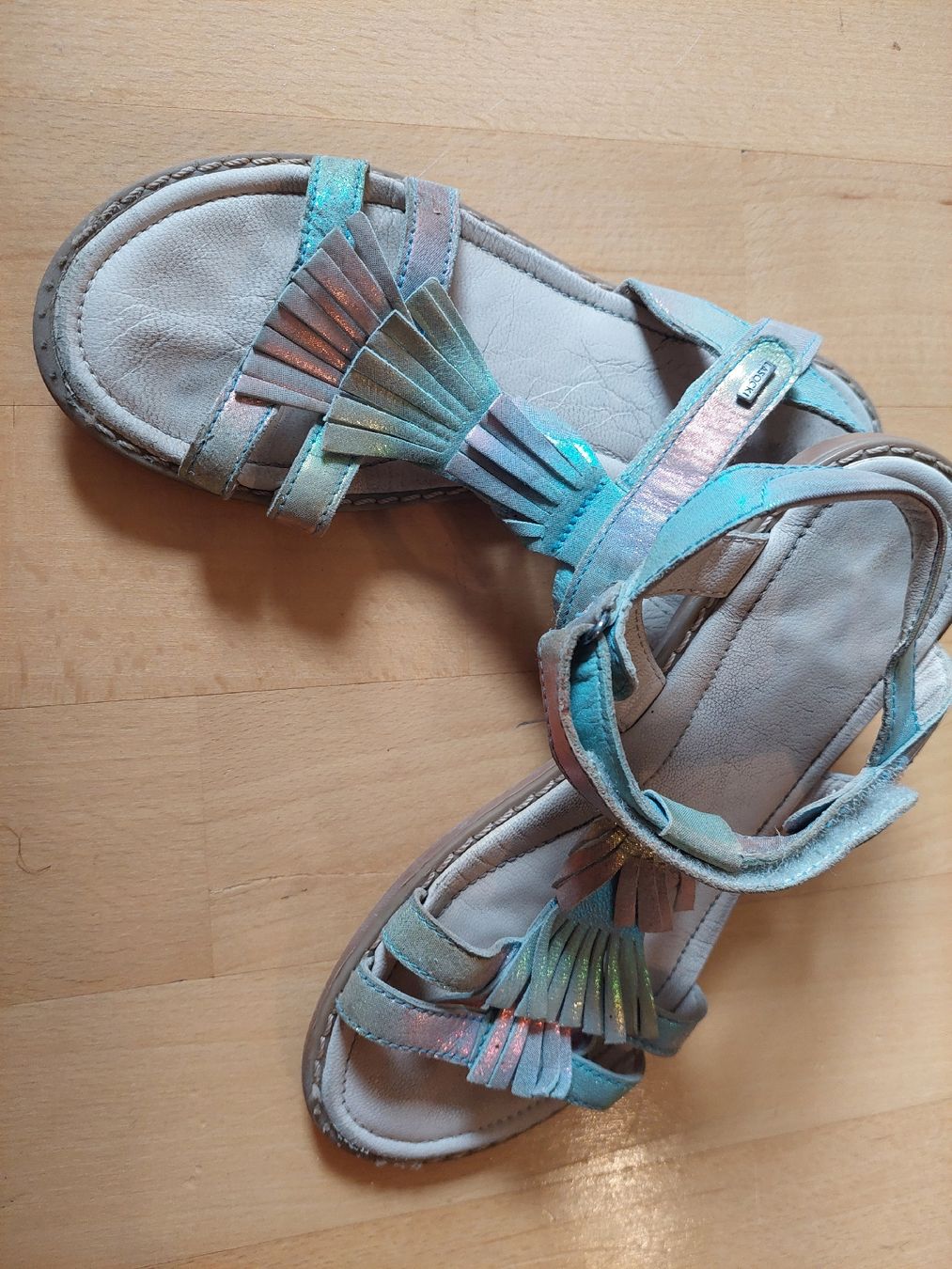 Scarpe per ragazze: Sommersandale, Glitzer-Look, Grösse 32 – Usato da Zürich venduto da Paola_O 1