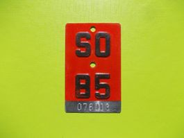 Velonummer / Fahrradnummer SO 85