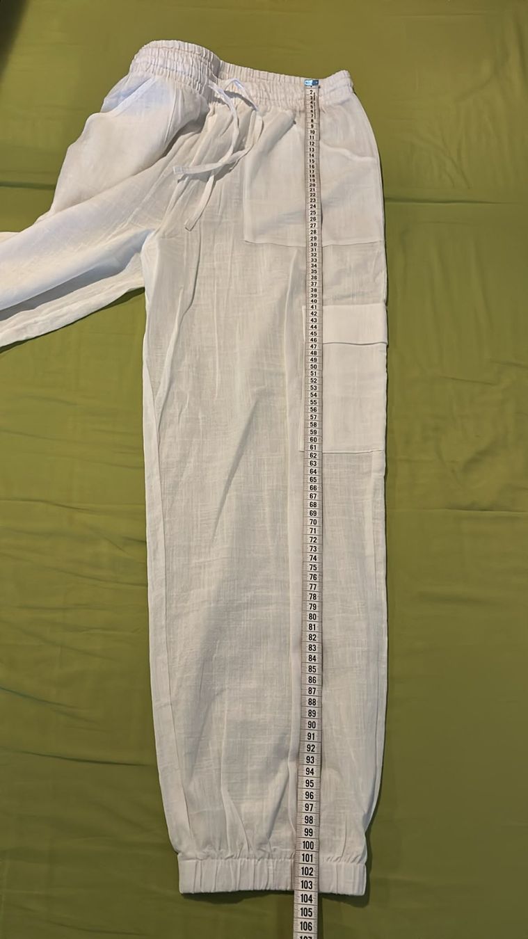 Tezenis Pantaloni: Pantaloni estivi bianchi cargo Tezenis tg.L – Usato da Melano venduto da H-Sara 6
