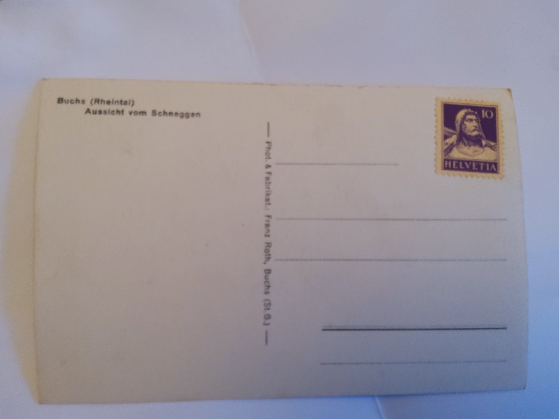 Cartoline postali: Buchs Rheintal – Usato da Bischofszell venduto da Joachim-115 1