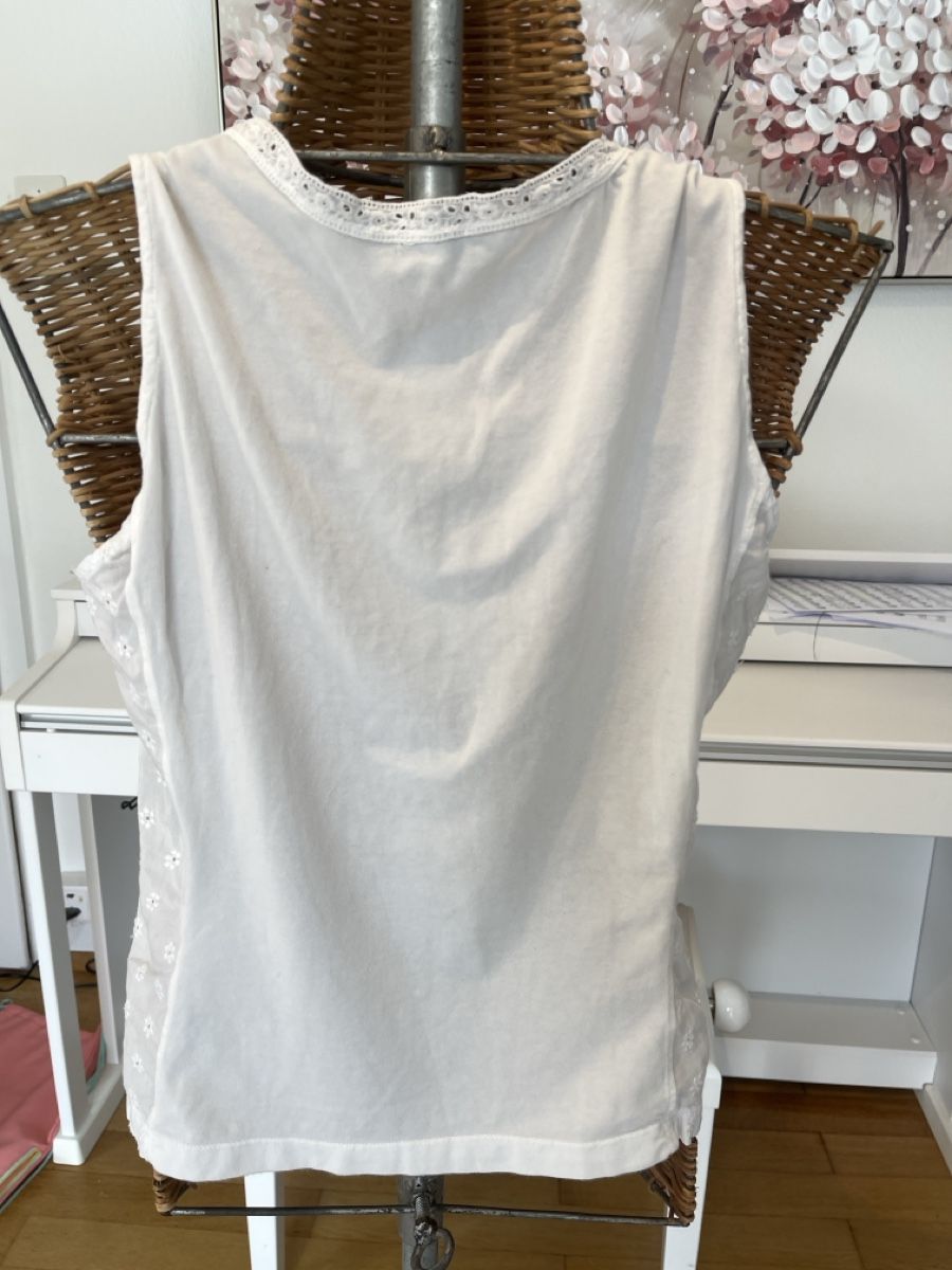 Marella Top: Spitzentop von Marella, Baumwolle, XS – Usato da Solothurn venduto da Bobesch08 4