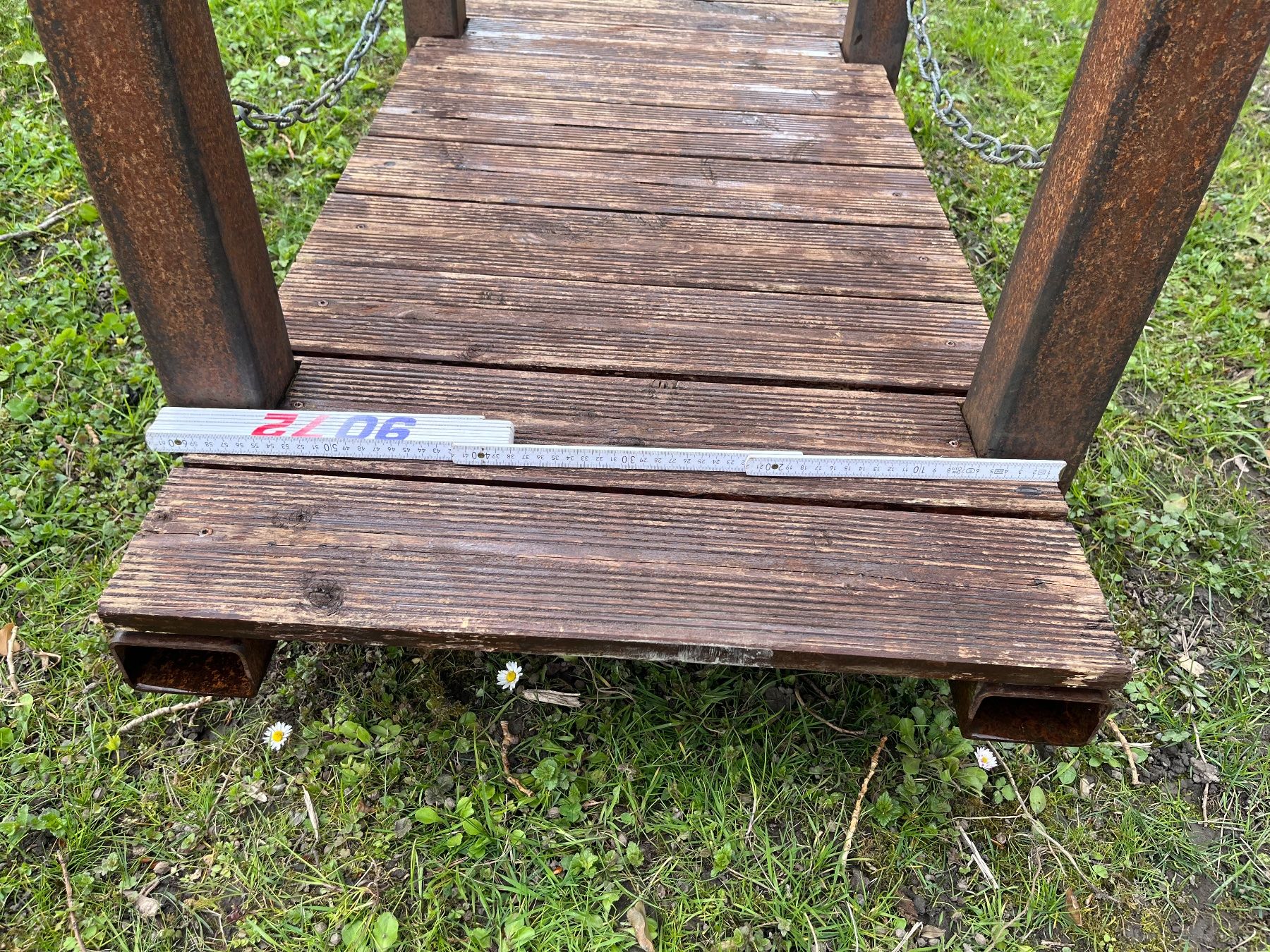 Cartoline postali: Eisenbrücke mit Holzsteg – Usato da Eichberg venduto da Elmar2014 1