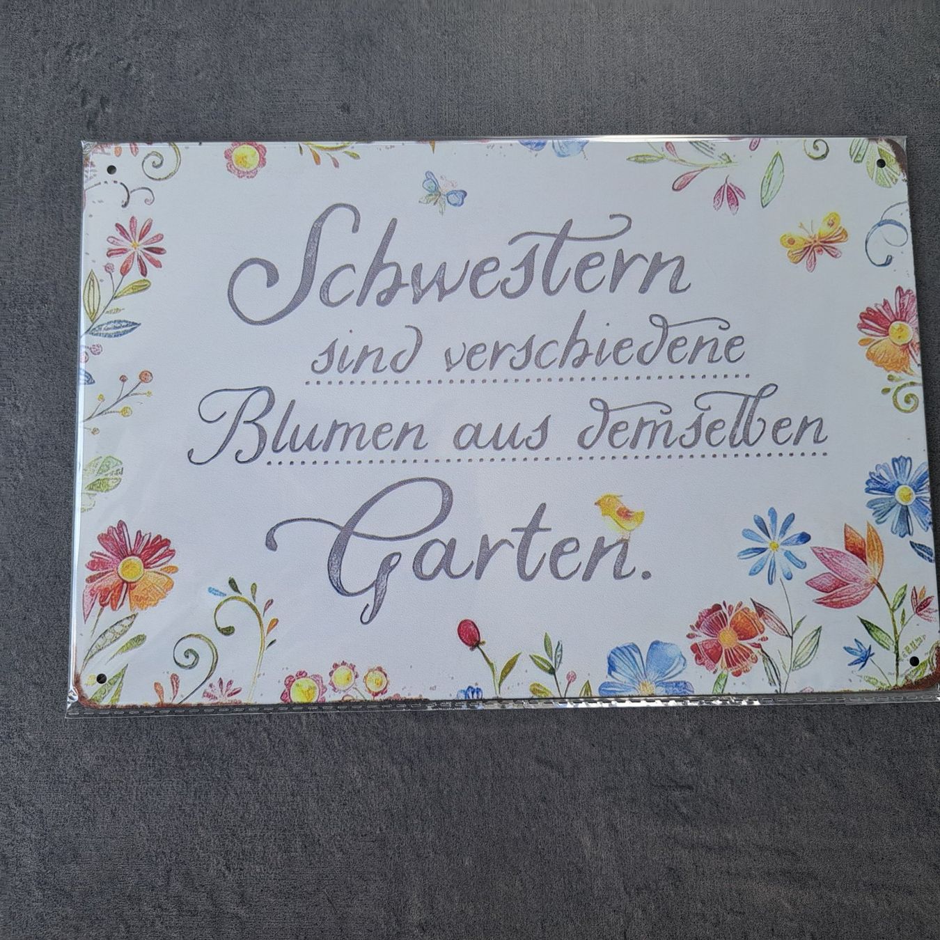 Schilder: Total süsses Sprücheschild Schwestern NEU – Neu und originalverpackt aus St. Margarethen TG von Sunnycat