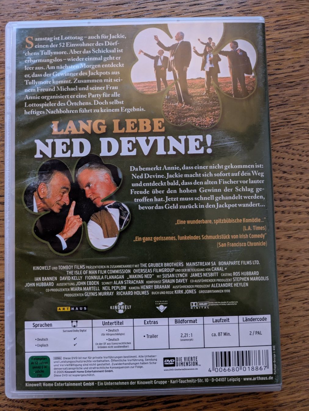 Tutti i DVDs: Lang lebe Ned Devine! (ARTHAUS - DVD) – Usato da Männedorf venduto da Pacer19 1
