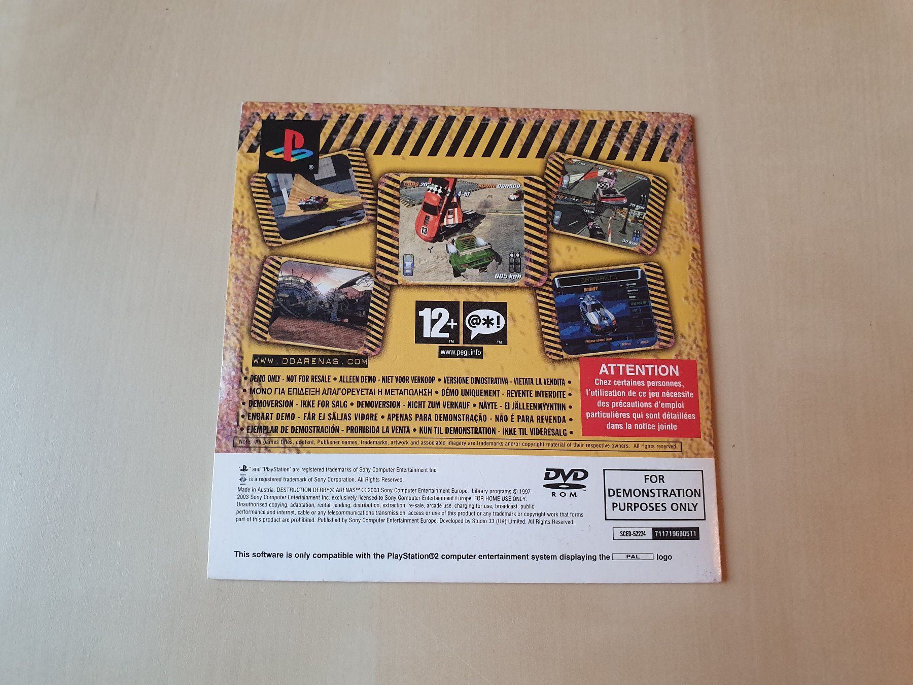 Sony Giochi: Demo Desctruction Derby Arenas – Usato da Stansstad venduto da collectorsshop 1