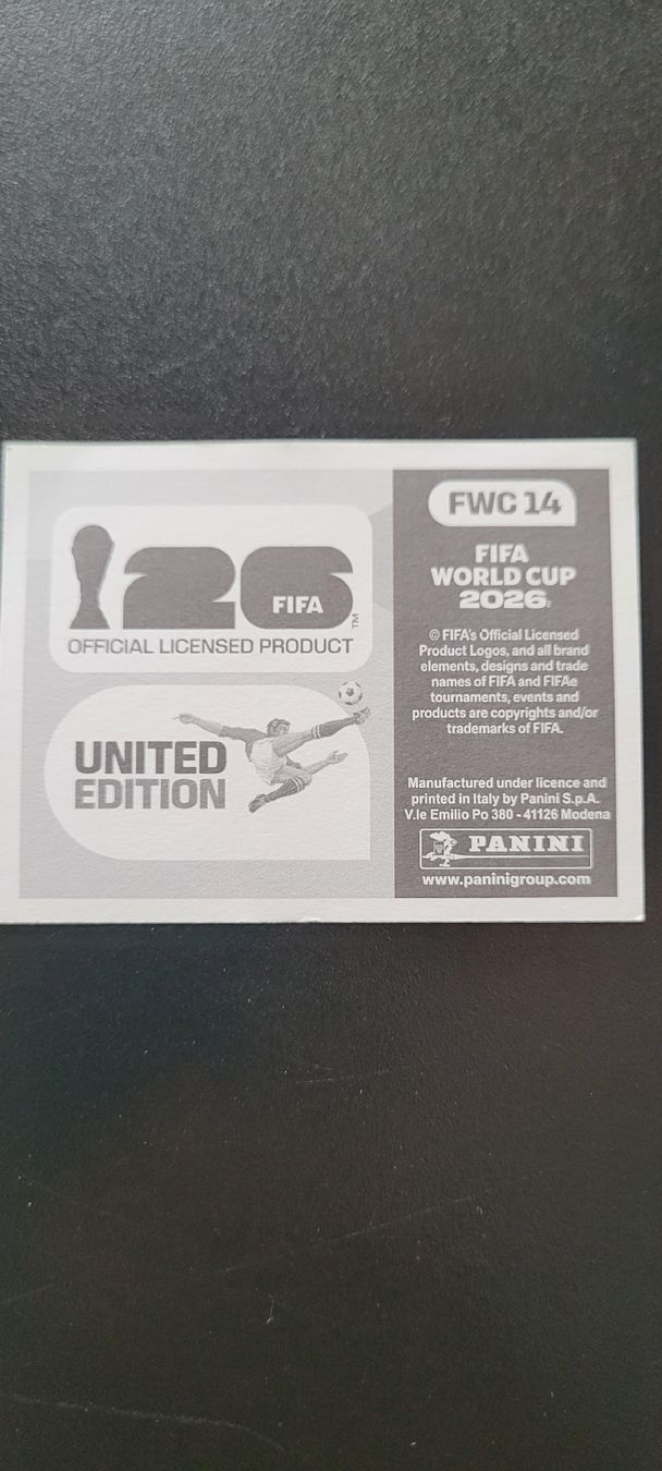 Panini Carte collezionabili: Panini World Cup 2026 - Fwc 14 – Nuovo (secondo la descrizione) da St-Maurice venduto da happy.family 1