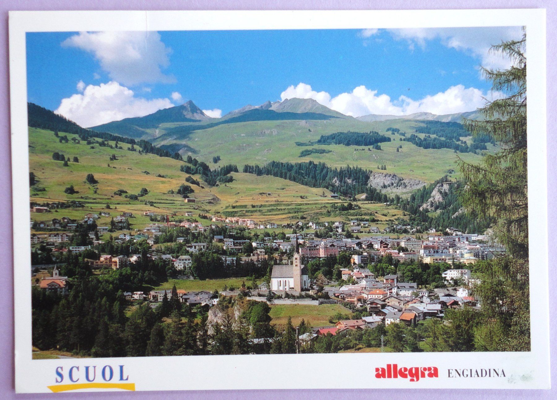 Ansichtskarten: Scuol mit Piz Champatsch – Gebraucht aus Fétigny von Billy2miny