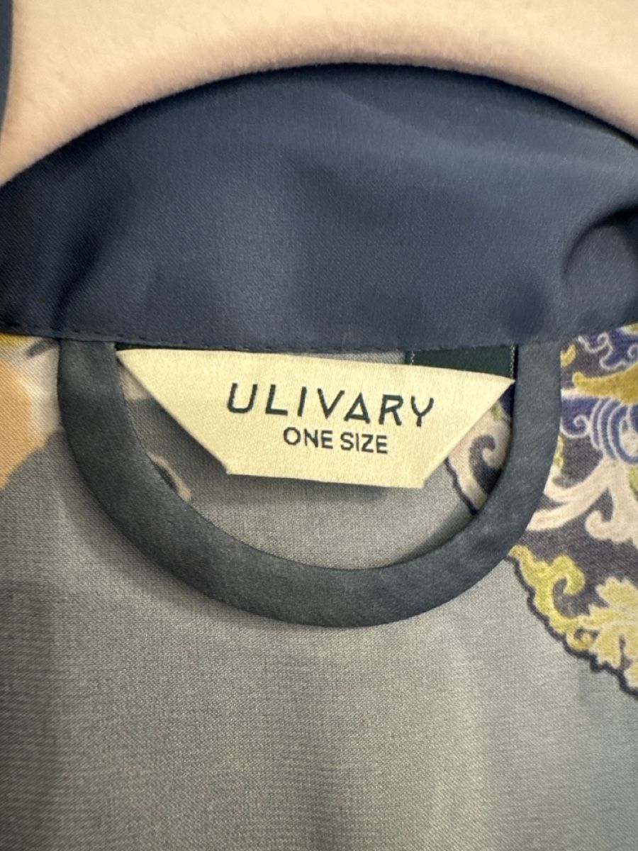 Internationale Kunst: Ulivary Silk kimono robe blue – Gebraucht aus Beringen von Edu-Nati 2