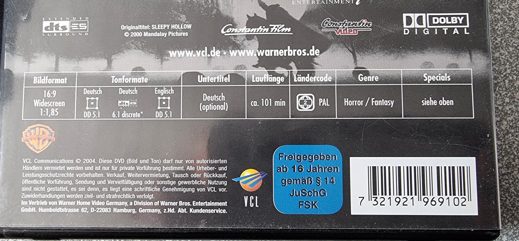 Alle DVDs: DVD Sleepy Hollow / Johnny Depp – Gebraucht aus Oetwil am See von fineli2 1