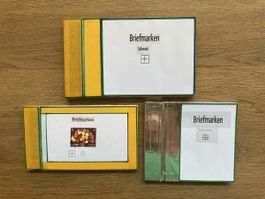 Schweiz - 3 kleine, schöne Alben mit 4er Block