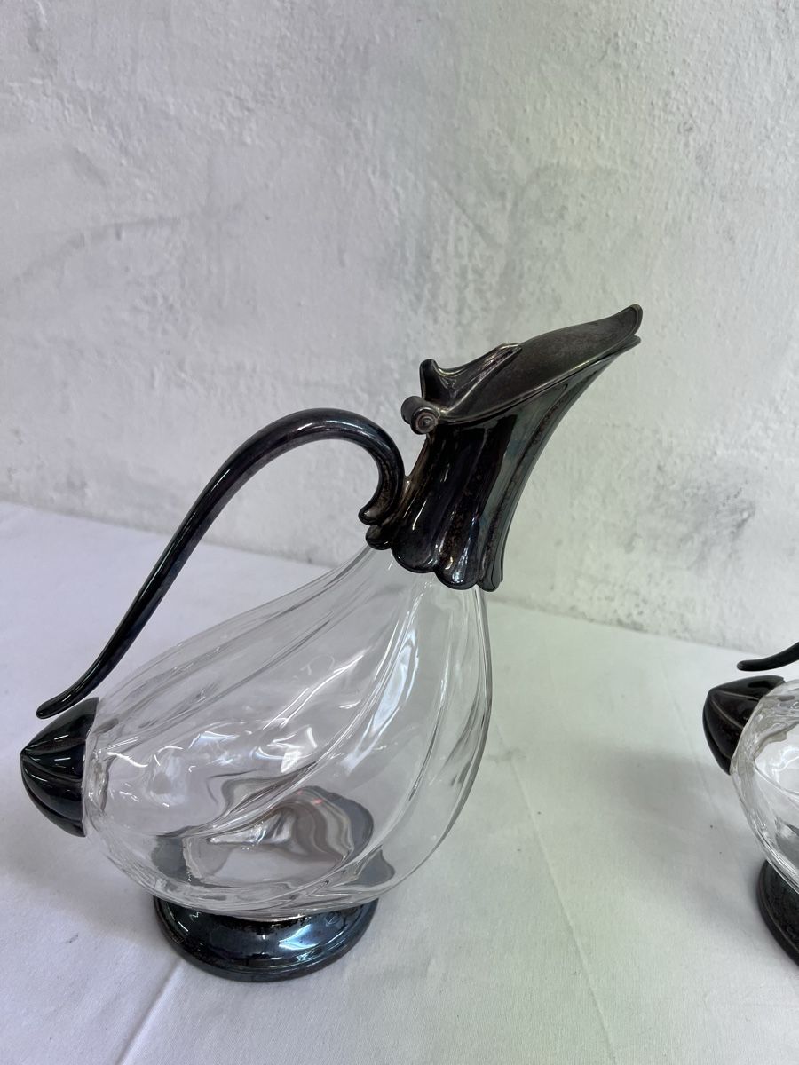 Caraffe: Versilberter Entenkaraffe , 2 stk (33) – Usato da Glattfelden venduto da brockischweiz 4
