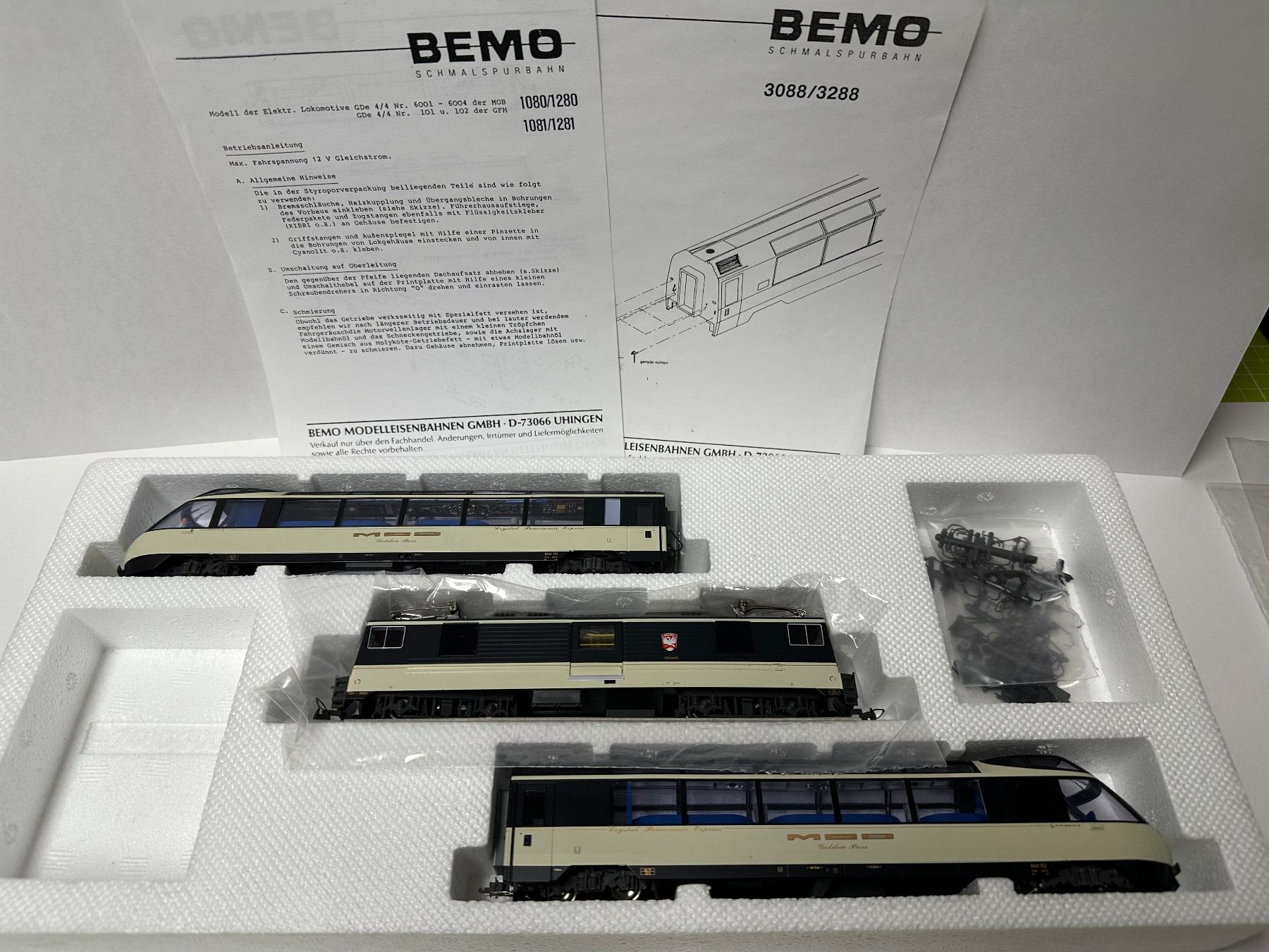 Bemo - MOB Crystal Panormaic Express Komplettset (Gebraucht) in Domat ...