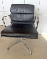 Vitra Eames Soft Pad EA 208 – Original 1984, Leder schwarz,