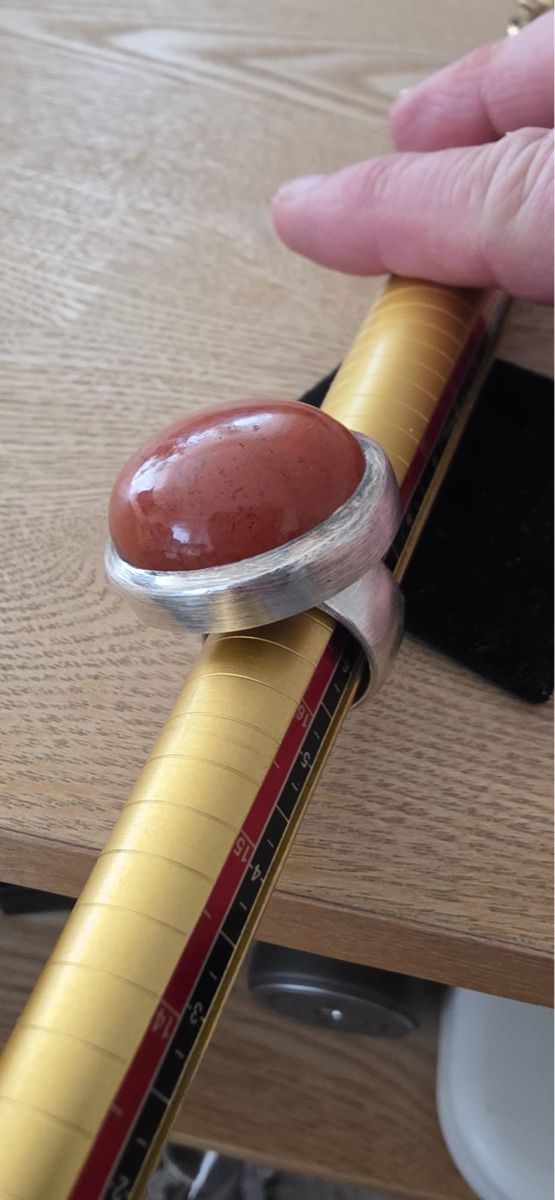 Ringe: Extravaganter Silberring 925 mit rotem Stein, neuwertig – Gebraucht aus St. Gallen von mania03 4