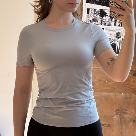 H&M Move T-Shirt grau kurzarm Grösse S wie neu