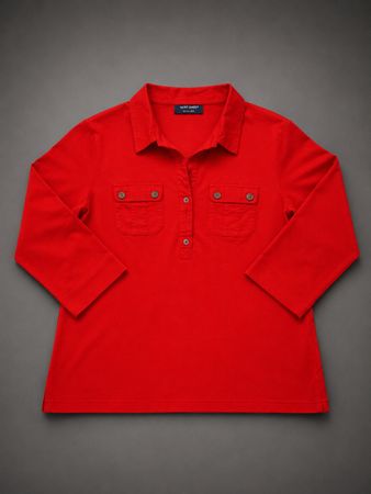 Saint James Polo Oléron Rouge Taille L
