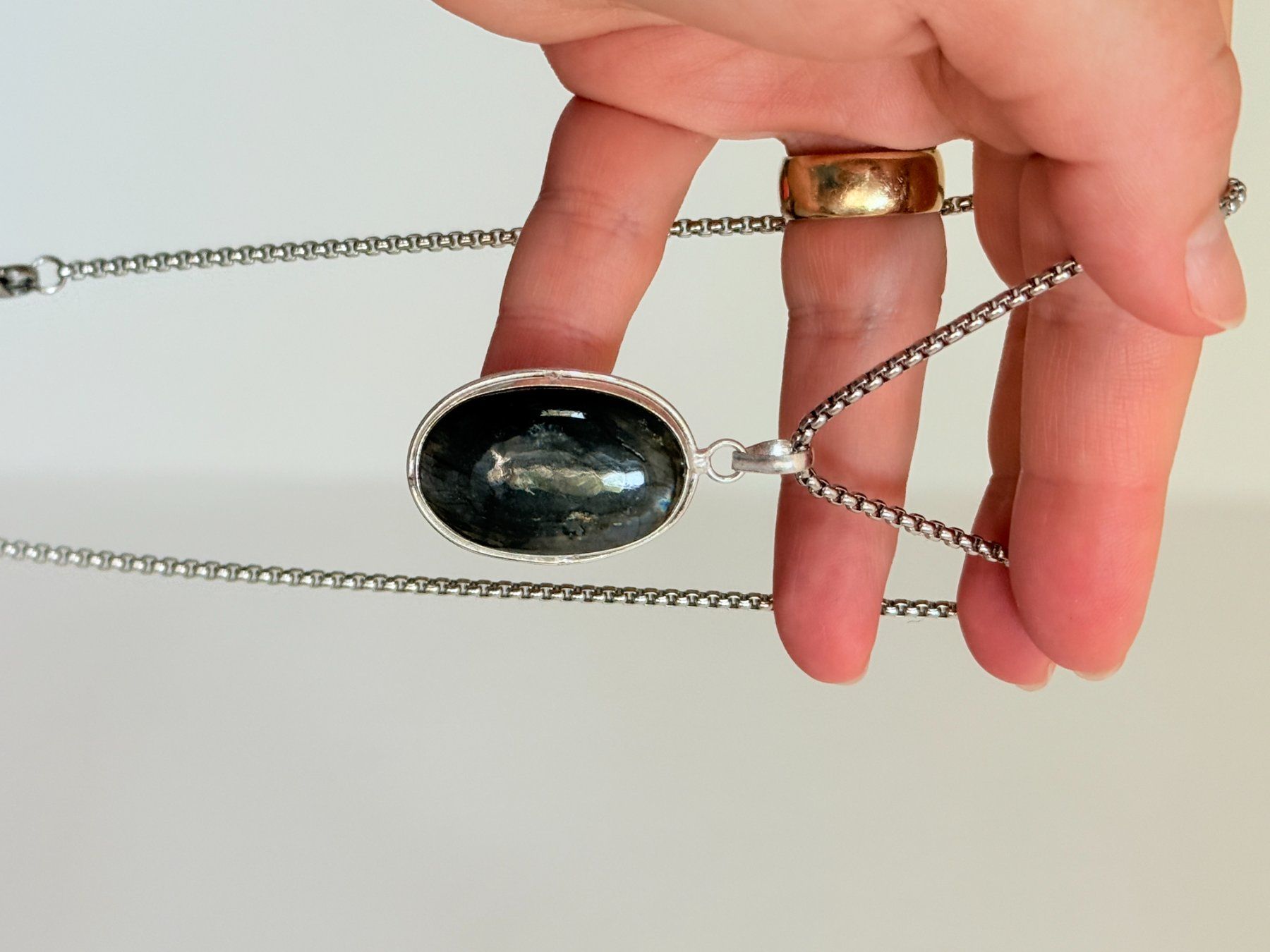 Colliers: Labradorite necklace – Neuf avec emballage d'origine à Genève par AGBERG 9