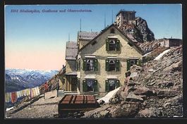 Säntis, Waschtag am Gasthaus und Observ