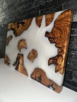 Olivenholz Schneidebrett aus Epoxidharz
