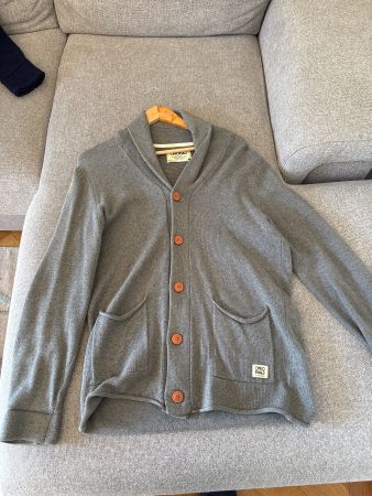 Cardigan Jack & Jones gris taille M occasion état correct